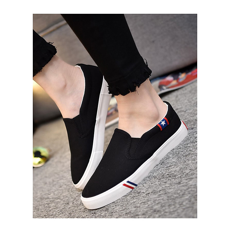 Giày Slip-On Lười Nữ Vải Cotton Mềm Nhẹ Có Size Nam Và Nữ 3Fashion - 2633W