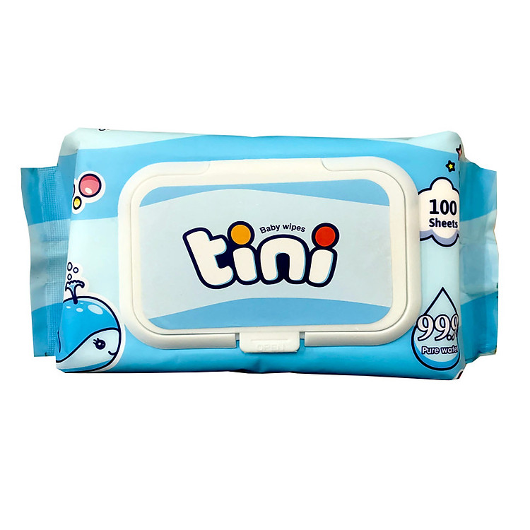 Khăn giấy ướt Tini 12 gói an toàn Tiết kiệm - Hình ảnh 3