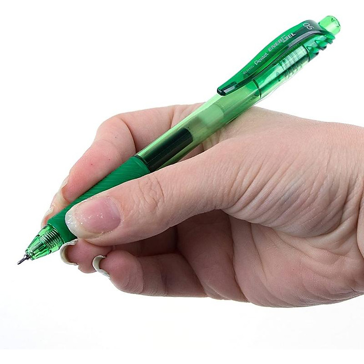 Bút Bi Gel EnerGel 0.5 mm - Pentel BLN105-D (Mực xanh lá) - Ảnh 4