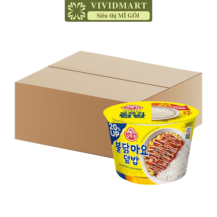OTOKI - Cơm hộp ăn liền Ottogi hương vị Gà cay sốt Mayonnaise, Cơm gà cay xốt Mayonnaise Ottogi (180g/hộp)