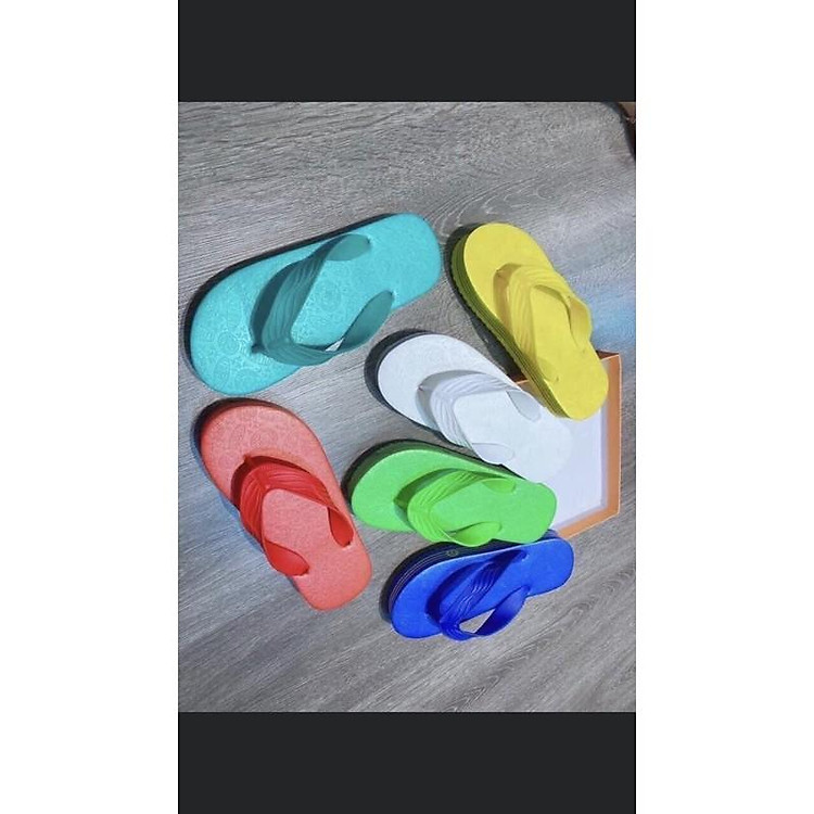 dép xốp Lào nữ đi biển nhiều màu