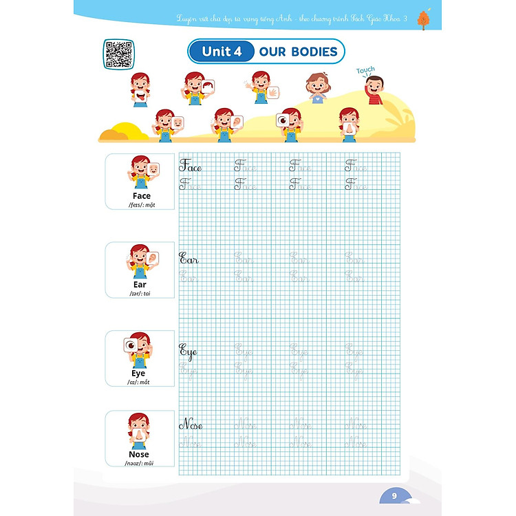 Luyện Viết Chữ Đẹp Từ Vựng Tiếng Anh - Theo Chương Trình Sách Giáo Khoa 3 - Ảnh 7