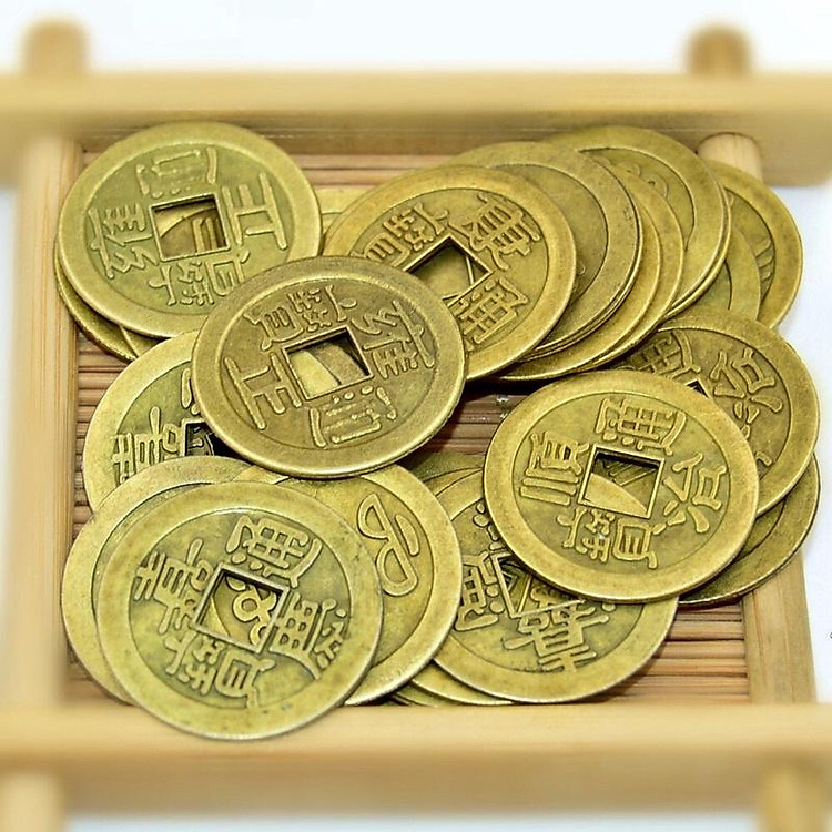 Tiền xu cổ, COMBOO 10 đồng xu cổ, tiền xu phong thuỷ
