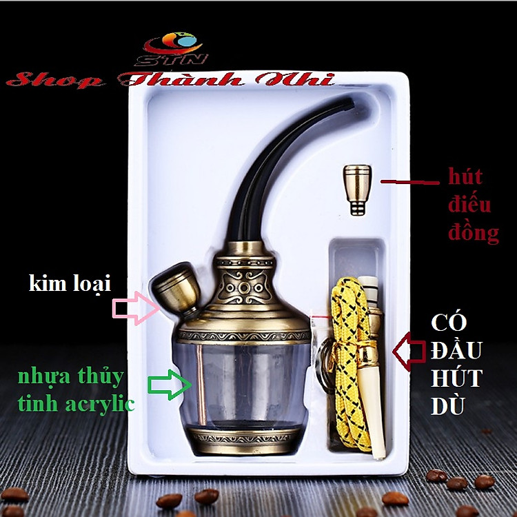 Tẩu thuốc lọc bằng nước Hengda HD-806 và JD168 (kiểu cao cấp) - Ảnh 3