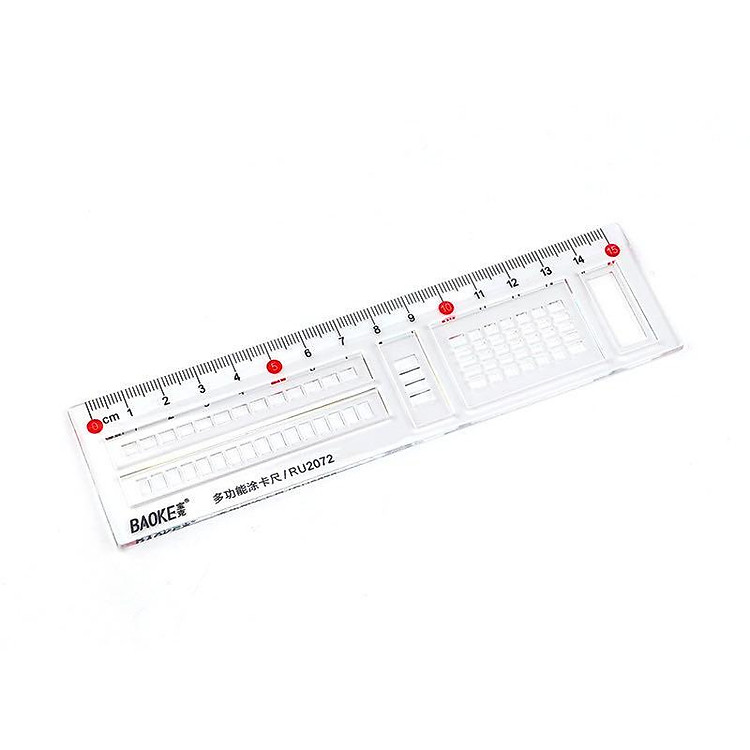 Thước Kẻ Thi Kiểm Tra RU2072/BAOKE (15 cm) (3 cái) - Ảnh 5