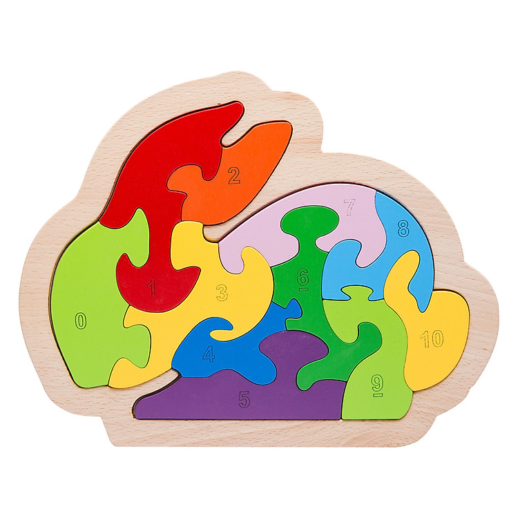 Đồ Chơi Gỗ Ghép Hình Puzzle Tottosi Thỏ 303013 (11 Mảnh Ghép)