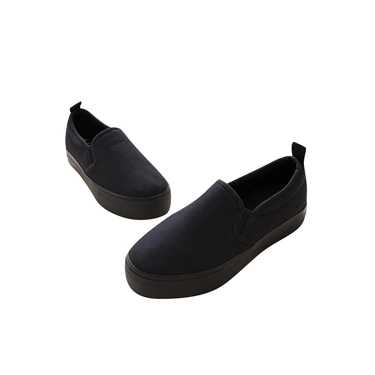 Giày Lười Vải Nữ Cox Shoes 3509 - Black