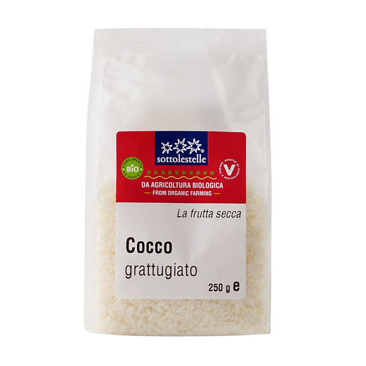 Vụn Dừa Hữu Cơ 250g Sottolestelle Organic Shredded Coconut