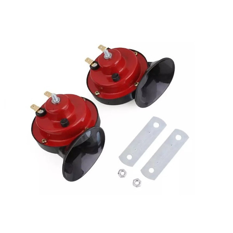 Bộ 2 còi xe hơi âm cao, thấp 12V