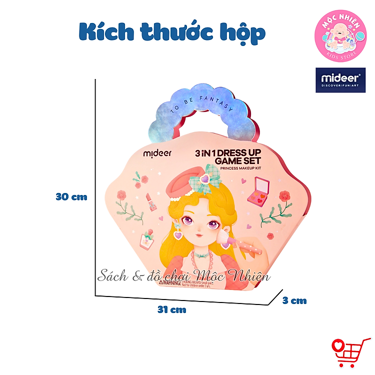 Bộ trang điểm Mideer 3 trong 1 cho bé Chính hãng Tiết kiệm - Hình ảnh 3
