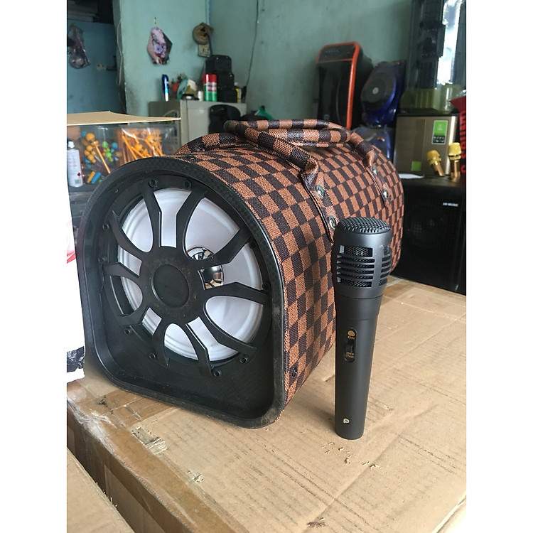 LOA CROWN TÚI XÁCH 601 CÓ BLUETOOTH KÈM MICRO DÂY - HÀNG NHẬP KHẨU