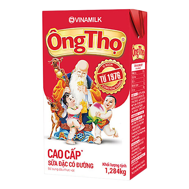 Sữa Đặc Có Đường Ông Thọ Vinamilk - Hộp Giấy 1284G Đỏ