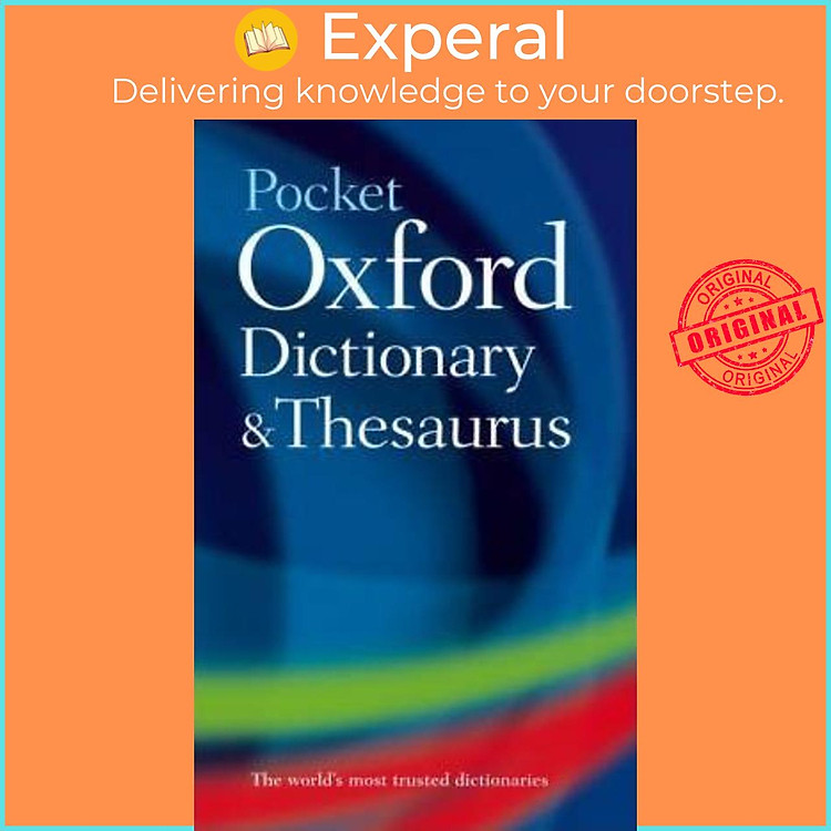 Sách - Pocket Oxford Dictionary and Thesaurus by Oxford Languages (UK edition, hardcover)