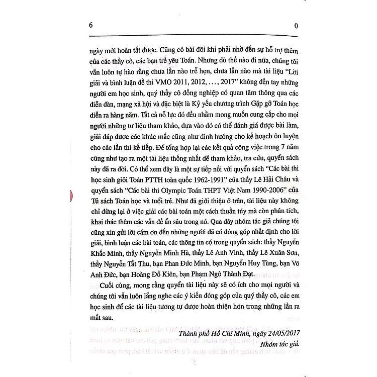 Các Kỳ Thi Toán VMO - Lời Giải Và Bình Luận - Ảnh 7