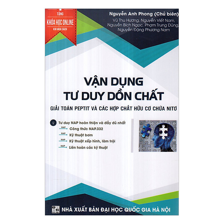 Sách Vận Dụng Tư Duy Dồn Chất Giải Toán Peptit Và Các Hợp Chất Hữu Cơ Chứa Nito