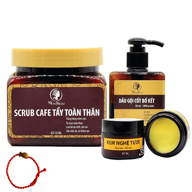Trọn bộ tắm gội, dưỡng da mặt hữu cơ cho mẹ bầu và sau sinh Wonmom-Tặng Kèm Vòng Chỉ Đỏ May Mắn Cho Bé Yêu