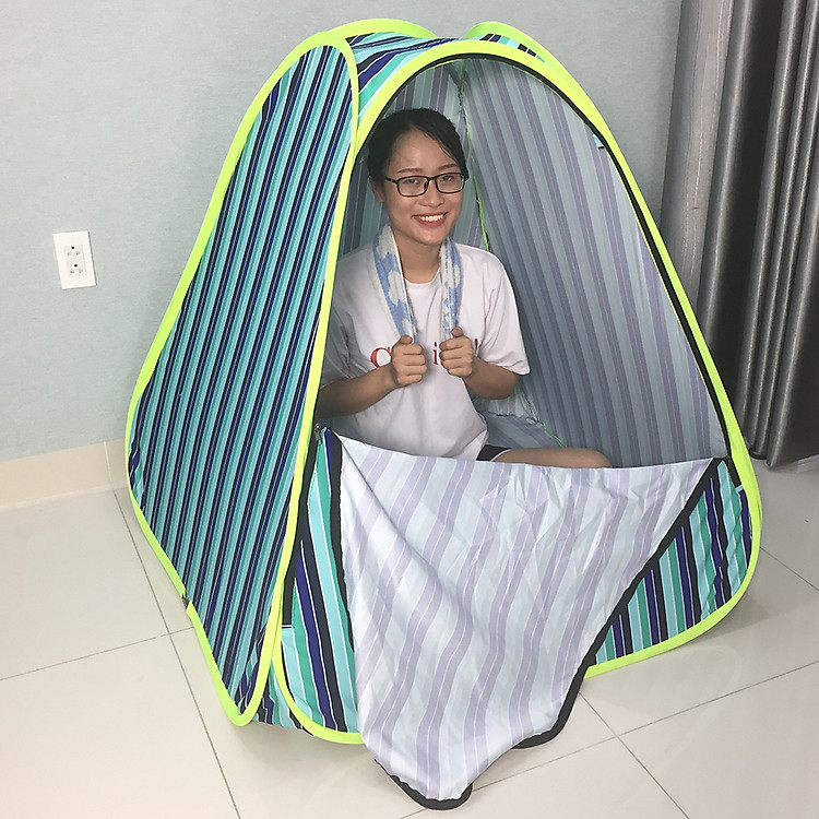 Lều xông hơi - họa tiết kẻ sọc- vải cực dày