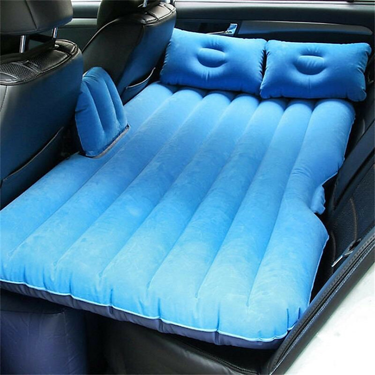 Đệm, giường hơi trên ô tô, xe hơi kèm gối + tặng kèm bơm A1SKY