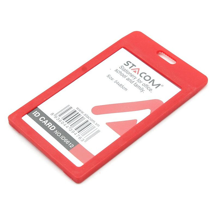 Bảng Tên Nhựa Stacom ID6612 - Màu Đỏ - Ảnh 2