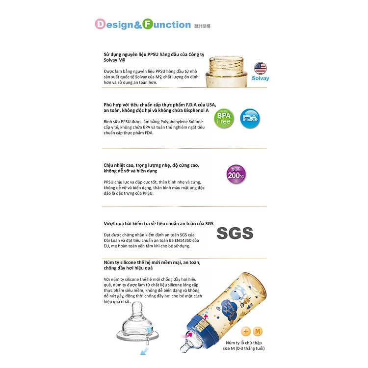 Mua Bình sữa cổ rộng PPSU KUKU 300ML Giá rẻ - Hình ảnh 5