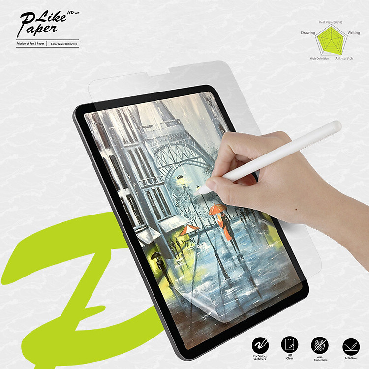 Miếng Dán Màn Hình Paper-Like Kai Protective dành cho iPad Series, Chống Vân Tay_ Hàng chính hãng
