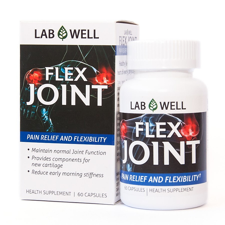 Thực phẩm chức năng Viên uống giảm đau bệnh khớp Flex Joint Pain Relief And Flexibility Labwell 60 viên
