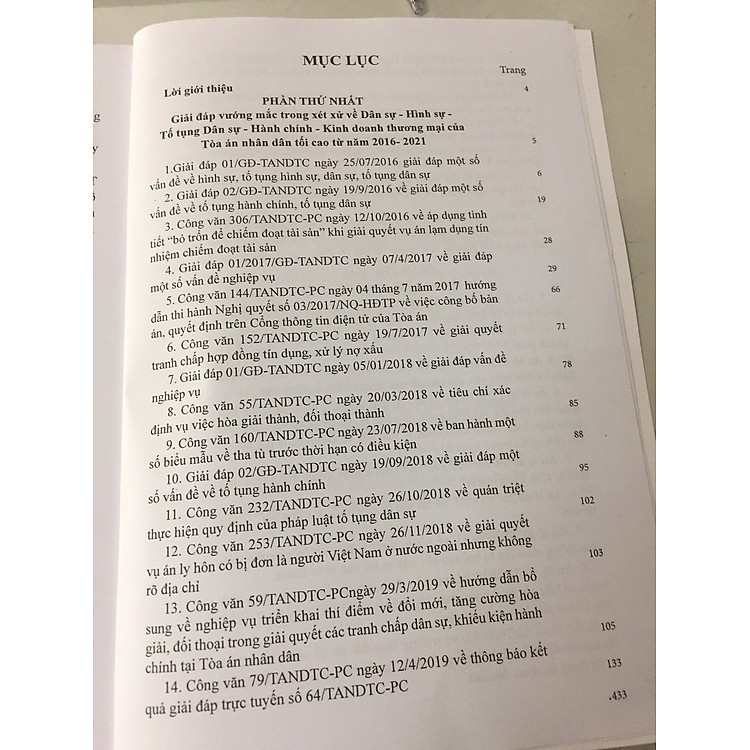 Giải đáp vướng mắc trong xét xử về Dân sự, Hình sự, Tố tụng Dân sự Hành chính, Kinh doanh Thương mại của Tòa án nhân dân tối cao 2016 - 2021 - Ảnh 4