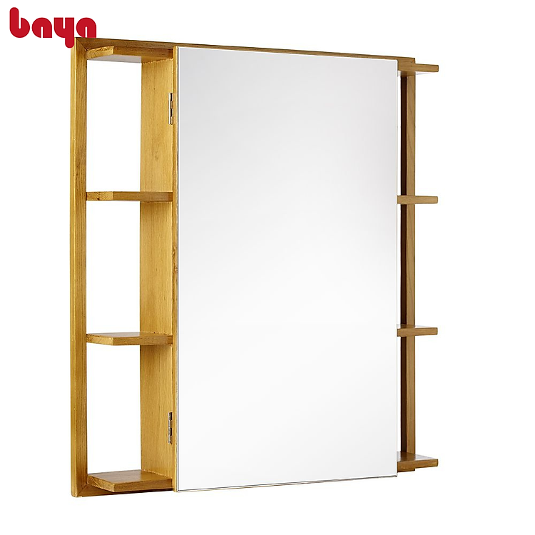 Tủ Gắn Tường Phòng Tắm Kèm Gương BAYA DELPHI Thiết Kế 3 Ngăn Kệ Mở Hai Bên Cùng Tủ Chứa 3 Ngăn Rộng Rãi Với Chất Liệu Gỗ Sồi Bền Chắc 102996