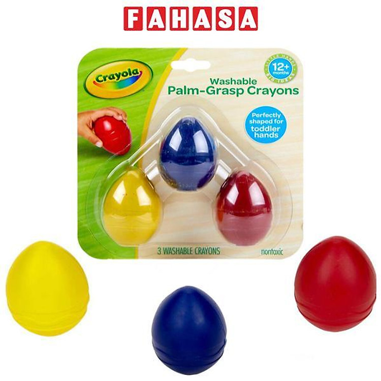 Bút Sáp Màu Dạng Quả Trứng Crayola (Vỉ 3 chiếc)