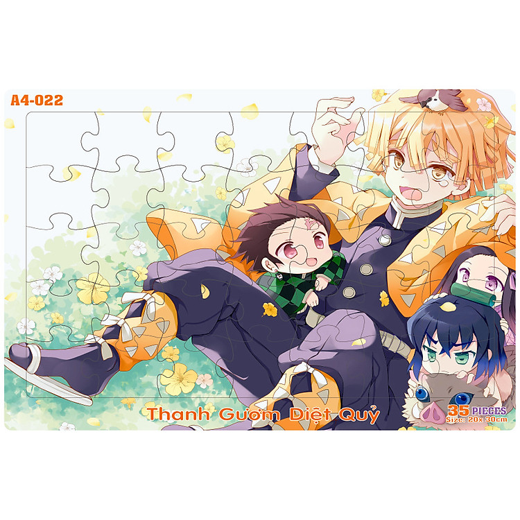 Combo 04 bộ tranh xếp hình A4 cho bé Chính hãng Tiết kiệm - Hình ảnh 3