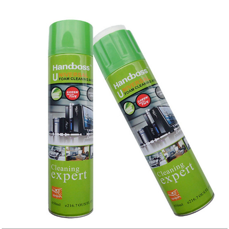 Bộ 2 Bình xịt vệ sinh laptop đa năng 650ml+ Tặng kèm hộp gel cao su lấy bụi ( màu ngẫu nhiên)