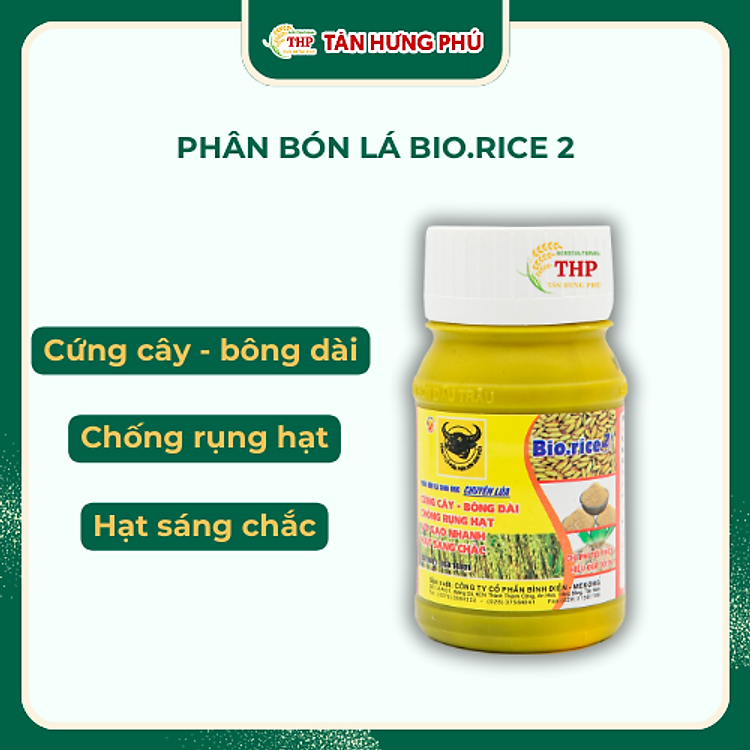 Phân Bón lá Đầu Trâu Bio.Rice2 (5-2-10) chai 100ml