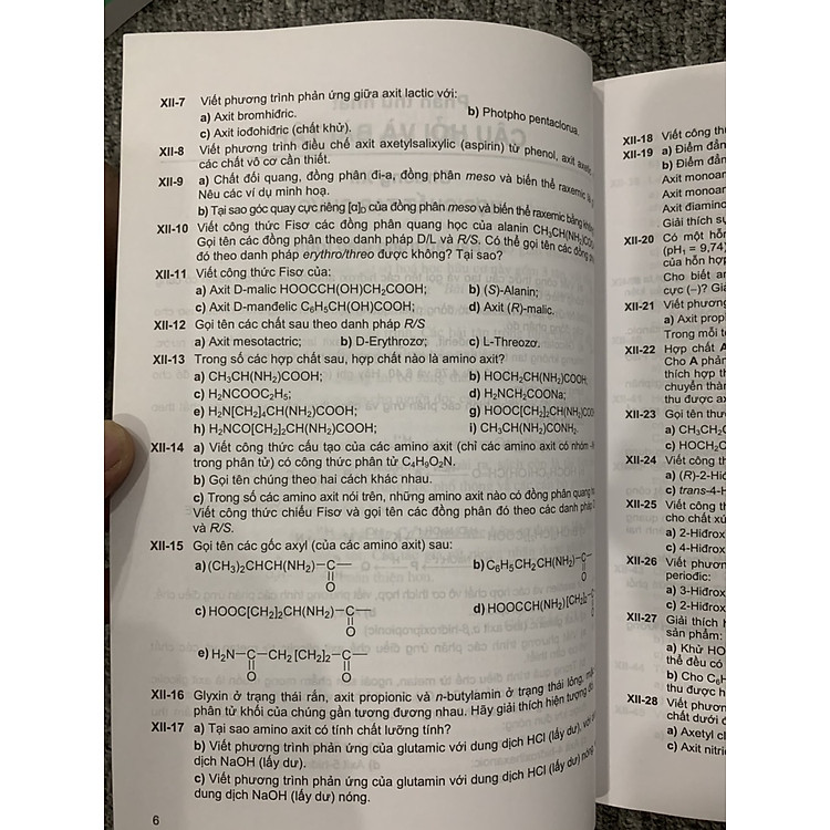 Câu hỏi và Bài tập Cơ sở Hoá học Hữu cơ Tập 3 - Ảnh 4