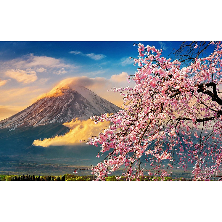 Bộ tranh xếp hình 1000 mảnh Núi Phú Sĩ Chính hãng Ưu đãi - Hình ảnh 2