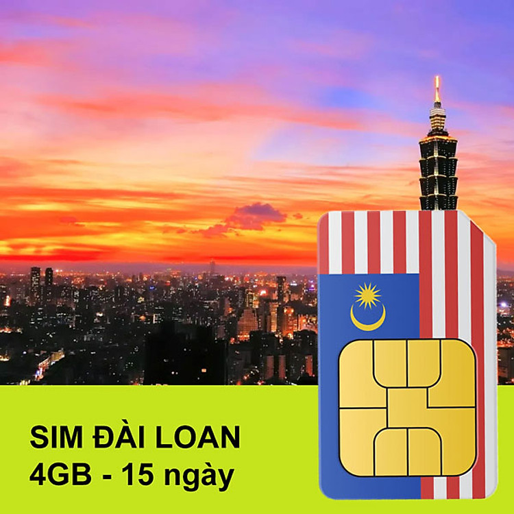 Sim 4G Đài Loan Gói 4GB Trong 15 Ngày