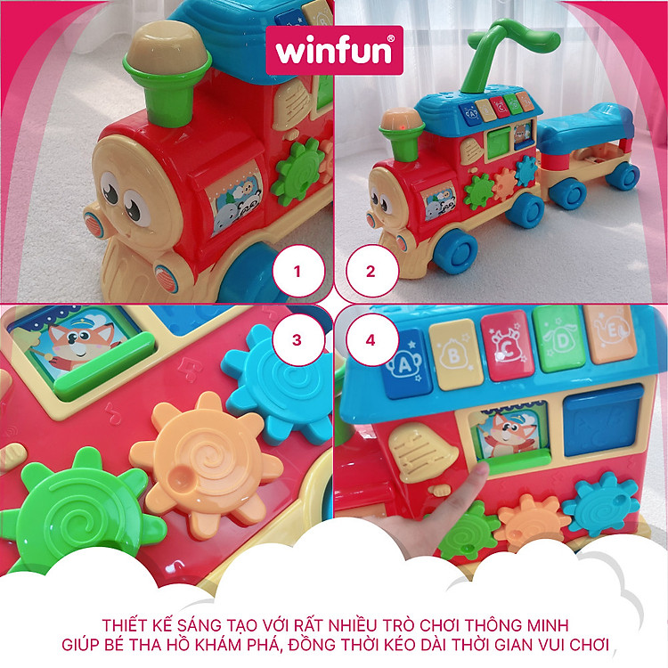 Xe tập đi trẻ em 2 trong 1 Winfun Chính hãng Ưu đãi - Hình ảnh 3