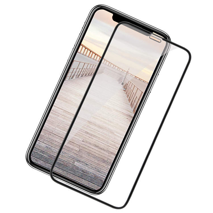 Kính Cường Lực 9D iPhone XS MAX Cao Cấp - Màu Đen - Hàng chính hãng