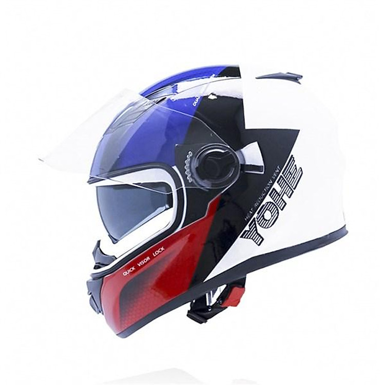 Mũ Bảo Hiểm Fullface Hai Kính YOHE 970