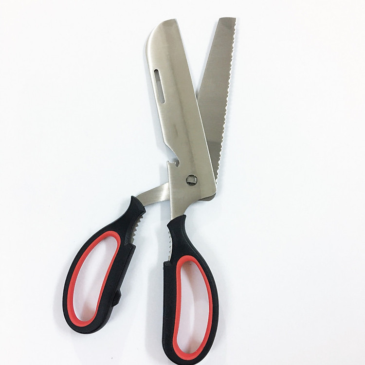 Kéo cắt gà, cá, thái thực phẩm đa năng GG160 lưỡi thép không gỉ, cán ABS dài 30cm