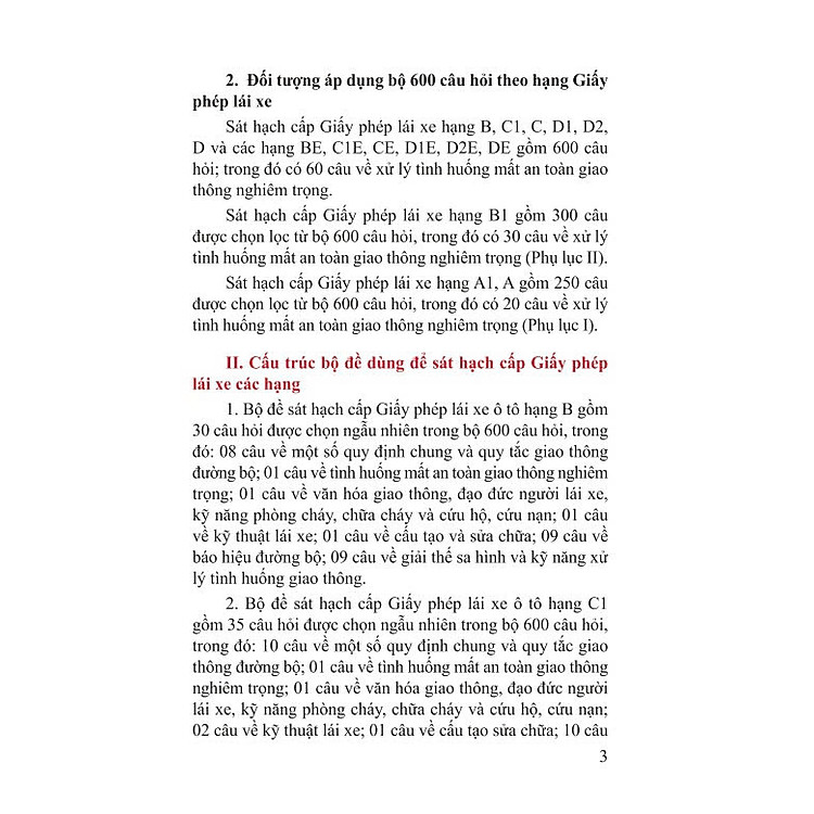 600 Câu Hỏi Dùng Cho Sát Hạch, Cấp Giấy Phép Lái Xe Cơ Giới Đường Bộ (Bản Cập Nhật Mới Nhất 2025) - Ảnh 4