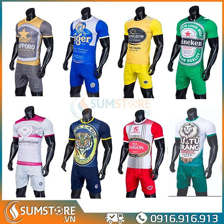 Bộ Thể Thao Bóng Đá Không Logo Bia - Đồ Đá banh Độc Nhất 2019