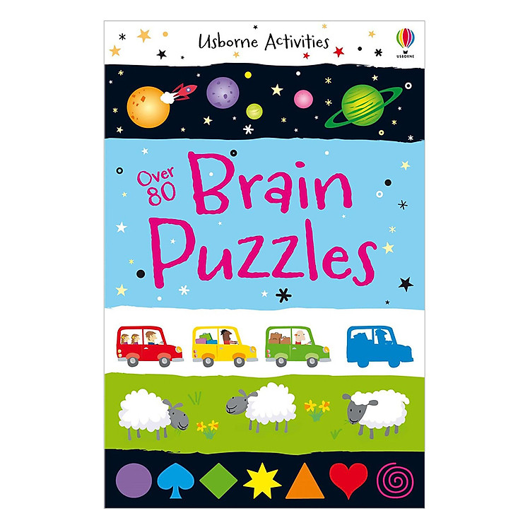Sách Usborne Over 80 Brain Puzzles