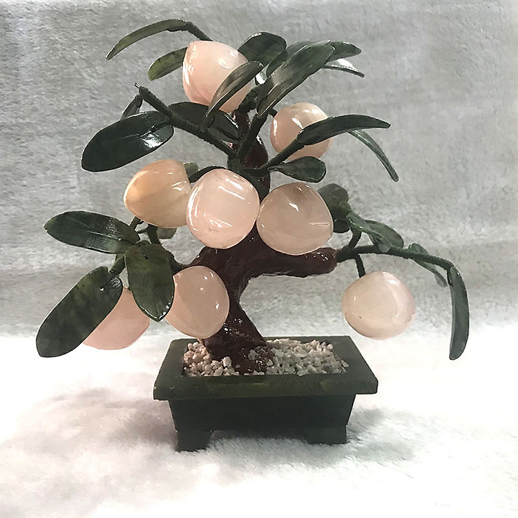 Cây Đào Tiên Đá Thạch Anh Hồng