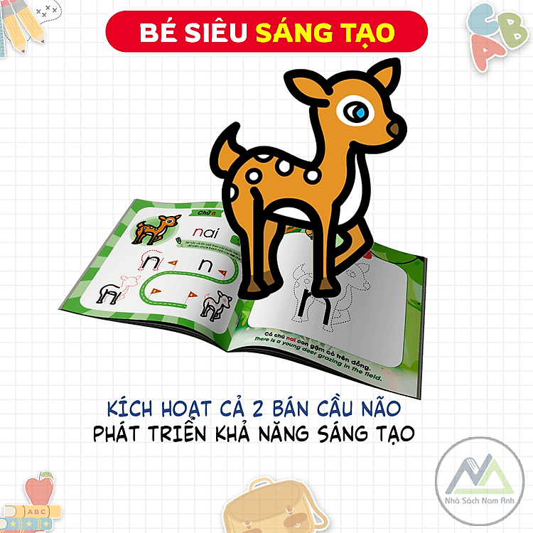 Sách Làm Quen Chữ Cái Tiếng Việt - Tập 1 + 2 - Ảnh 3
