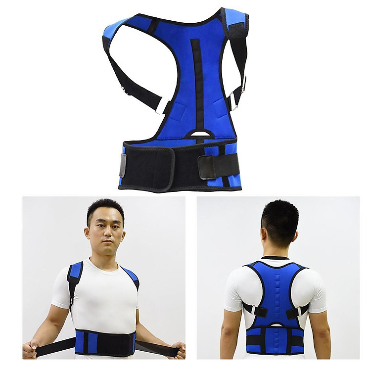 Magnetic Posture Corrector Bad Back Lumbar Shoulder Support Belt Brace