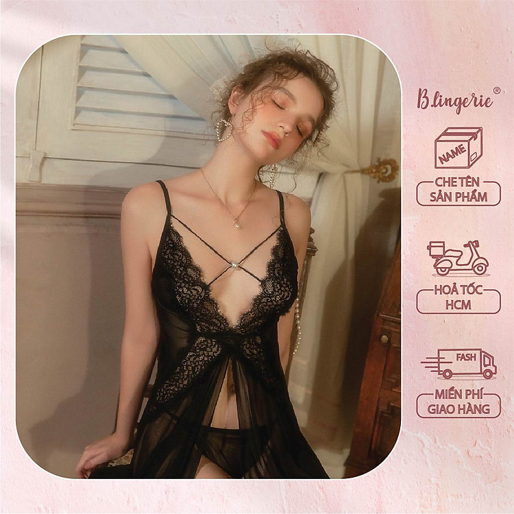 Váy Ngủ Hai Dây Sexy - B.Lingerie
