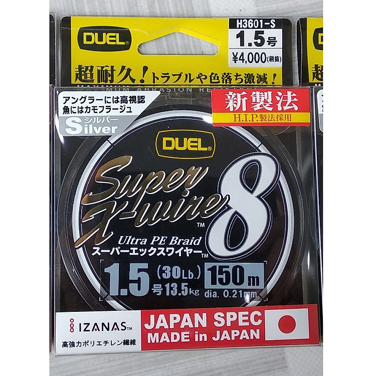 Dây Câu Cá Dual Super X-Wire Ultra Pe Braid 8 - 150M