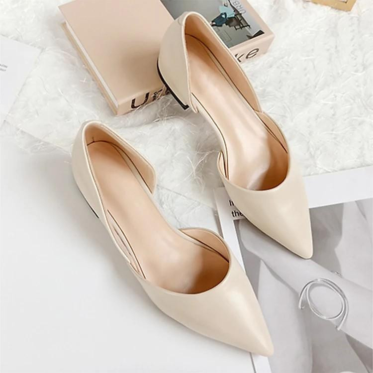 Giày búp bê nữ mũi nhọn khoét eo đẹp phong cách mới nhất 2021 hàn quốc -Z806