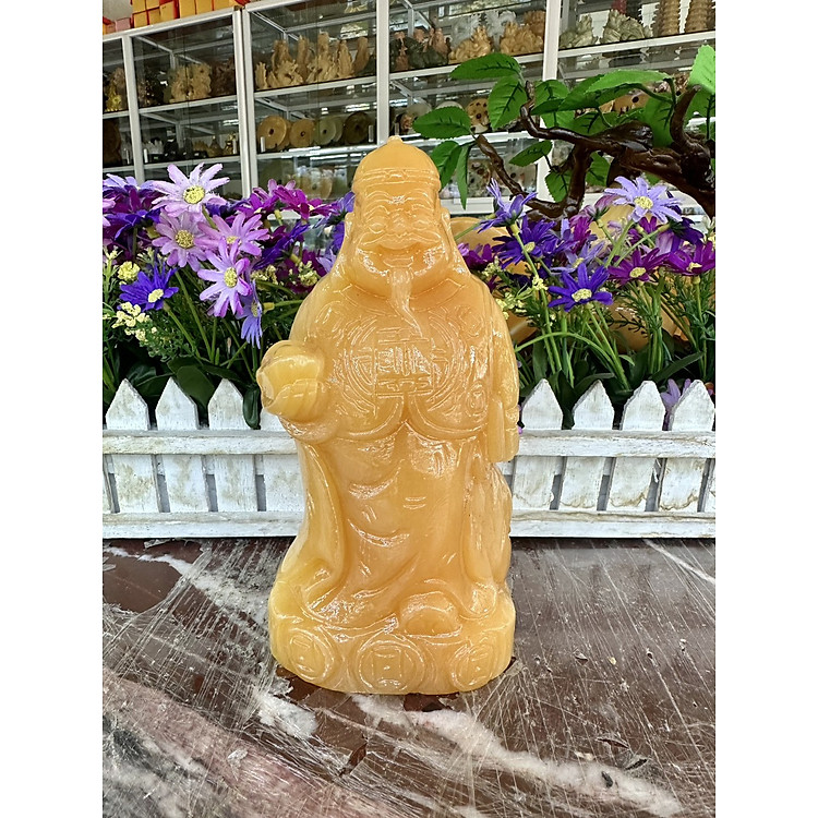 Tượng ông Quản Gia, Quản Tài phong thủy đá ngọc hoàng long - Cao 20 cm