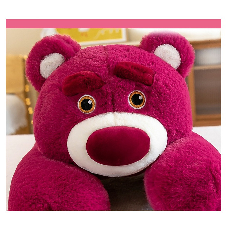 Gấu bông dâu nằm tay dài - 70cm Chính hãng Ưu đãi - Hình ảnh 5